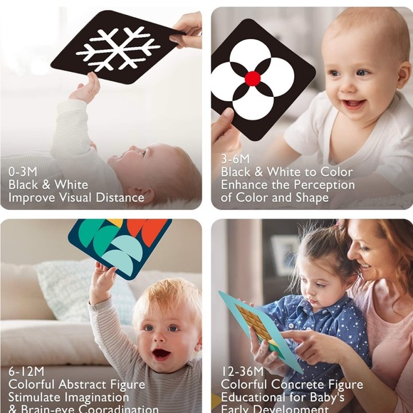 Baby Visual Stimulation Cards Set - Multicolor - Picture 4 of 11